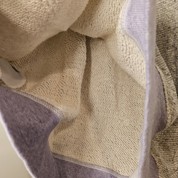 Blue & Cream Japanese fabric pop collar top size M mens - Picture 10 of 10